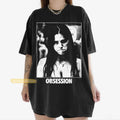 Vintage OBSESSION Movie T-Shirt, Frowning Nikki Graphic Tee, Gothic Horror Tee