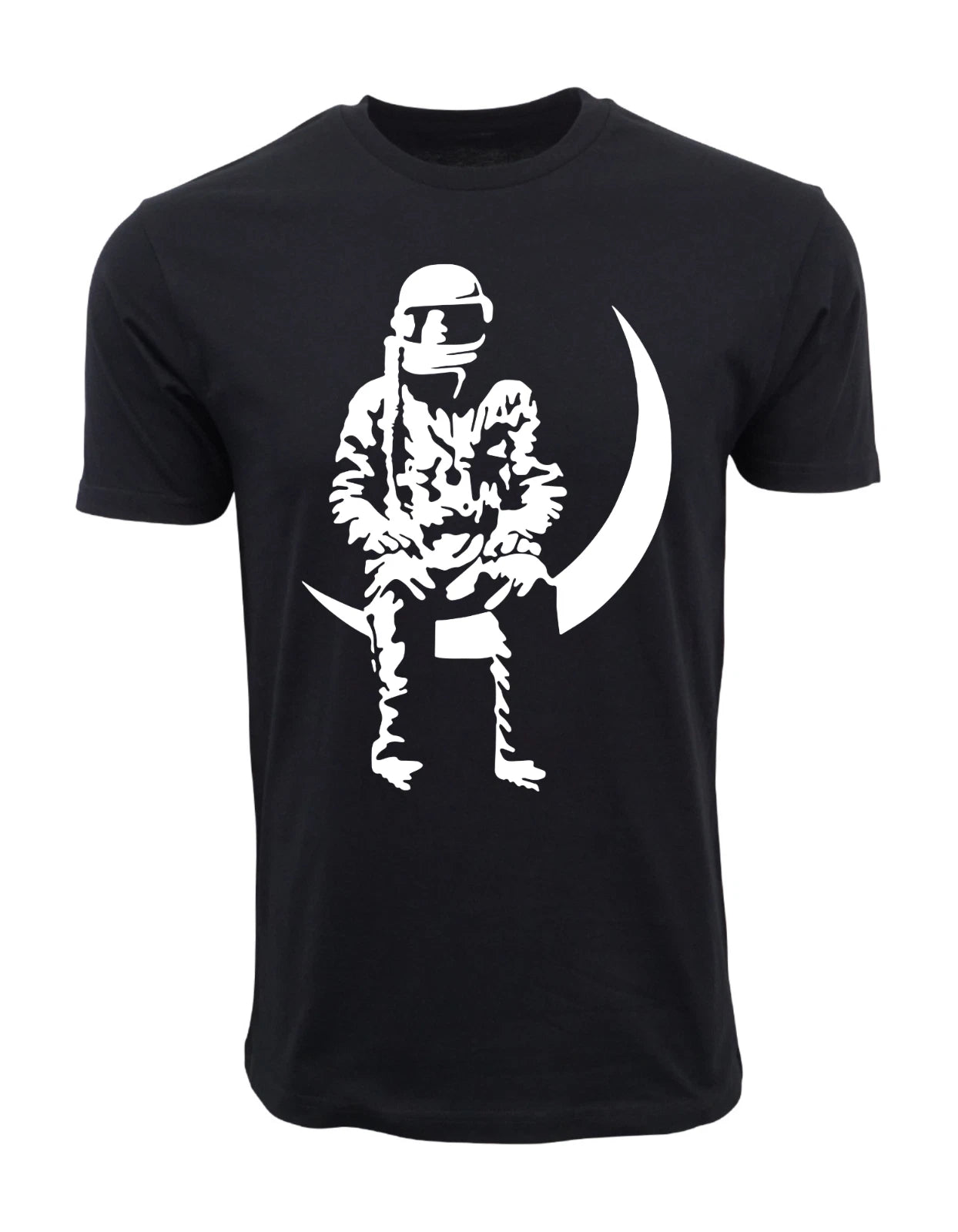 MENS ANGELS AND AIRWAVES TO THE MOON T SHIRT  BLACK