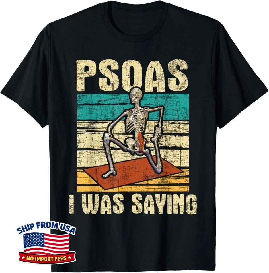 Psoas I Was Saying Massage Therapist Therapy LMT Masseuse Gift Unisex T-Shirt