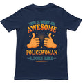 This is What an Awesome Police Women Looks Like T Shirt - Gift for Men, Women