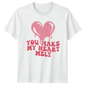 You Make My Heart Melt T-Shirt Retro Aesthetic Love Romance Valentines Day