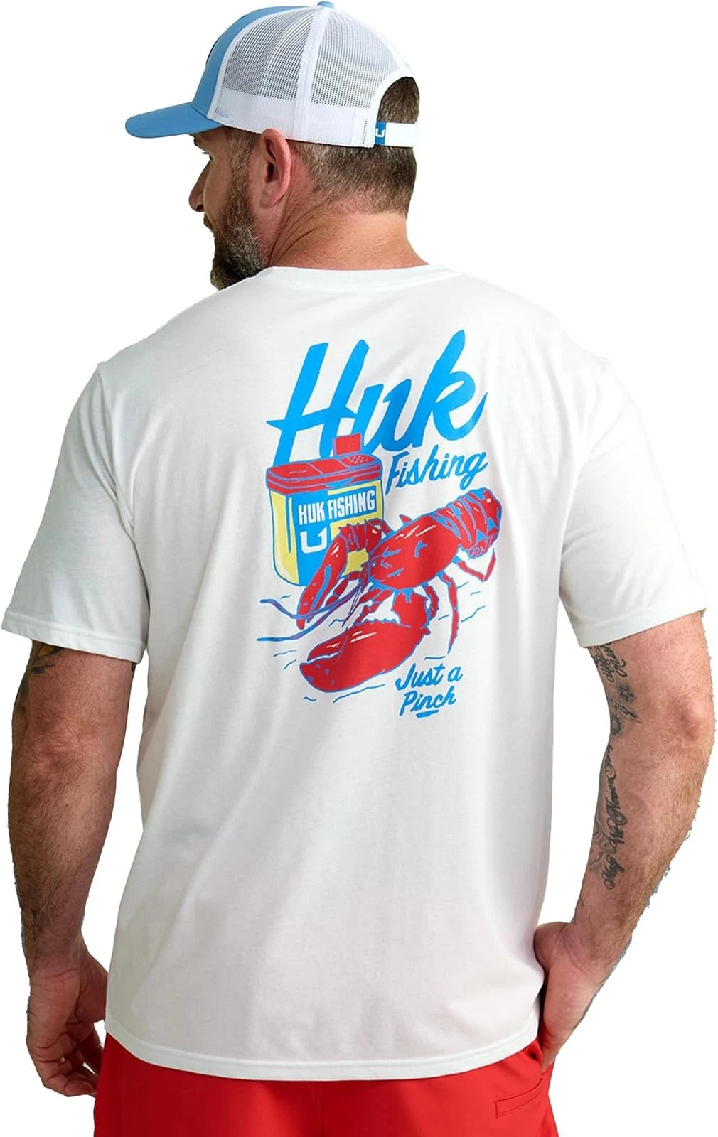 HUK Men's Quick-Dry Fishing Graphic Short Sleeve Tee Shirt