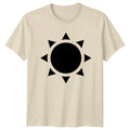 Minimalist Sun Design T-Shirt Summer Nature Icon Gift For Him And Her