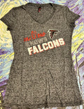 Official Mellow Mushroom Atlanta Falcons Heathered T-shirt , RARE, Women's Sm