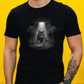 Mens Cats Selfie UFO Print Cotton T-Shirt Size XS to 5XL