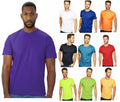 Mens POLYESTER T shirts Crew Neck Summer Cool Heat Sweatproof Embroidery Gym top