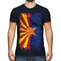 Arizona Flag State Grunge Mens T-Shirt Arizonian Arizonan Gift Shirt