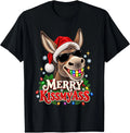 Humorous Retro Merry Christmas Donkey Graphic Tee