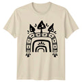 Boho Mushroom Forest Woodland Aesthetic T-Shirt Boho Nature Art Birthday