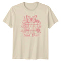 Book Lover Womens T-Shirt Botanical Reader Literature Birthday Gift For Her
