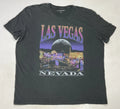Lucky Brand Las Vegas Nevada Graphic T-shirt Men XXL Gray Short Sleeve