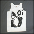 Skinhead Oi Punk Rock T-SHIRT vest top unisex white S-2XL