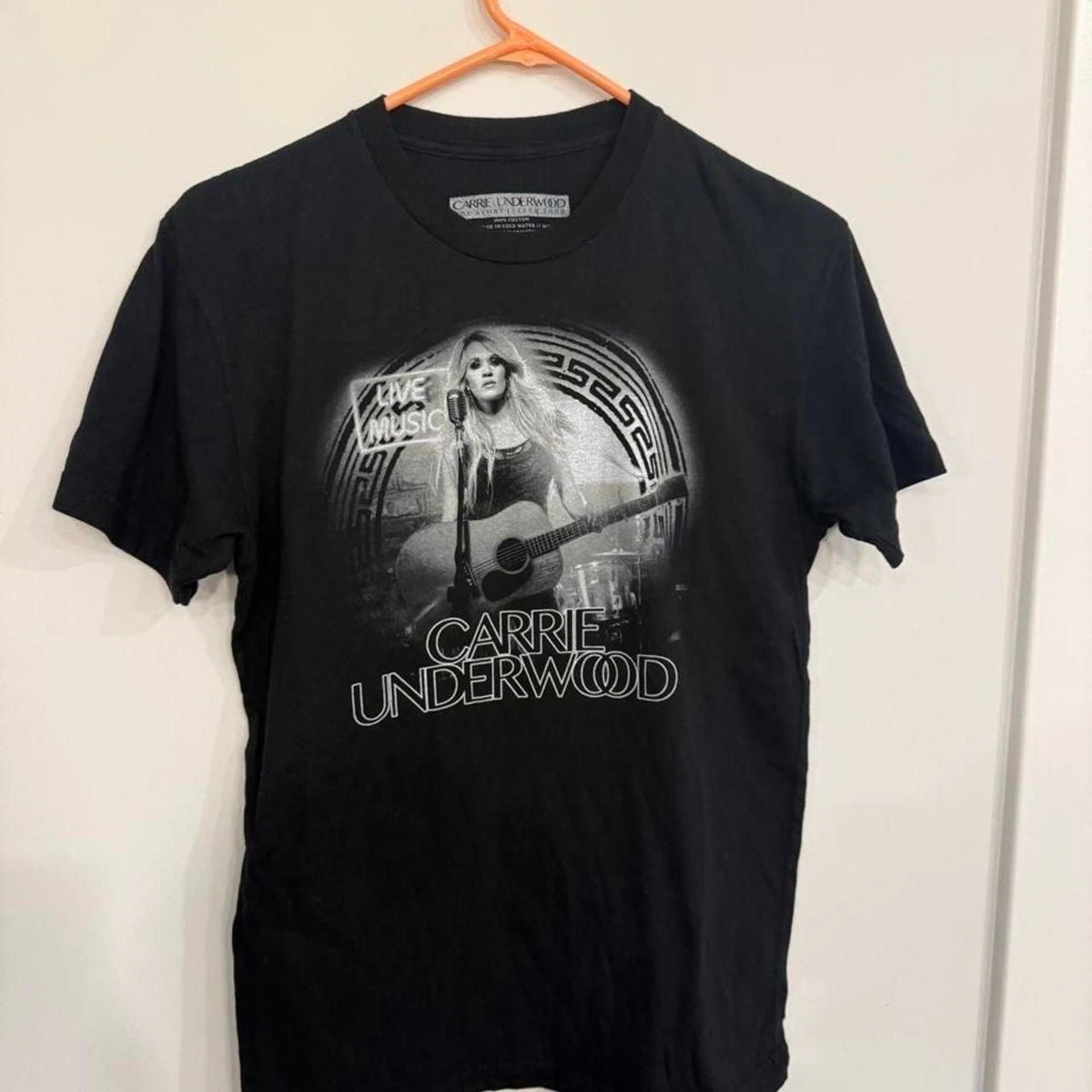 Carrie Underwood The Storyteller Tour T-Shirt Size S Black Cotton