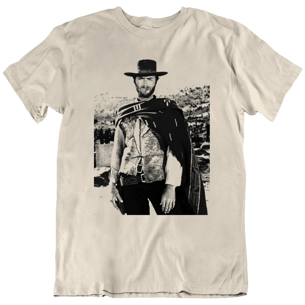 Clint Eastwood Cowboy The Good Bad Ugly The Outlaw Movie T-Shirt Tee Gift New