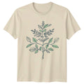 Minimalist Botanical Plant Design T-Shirt Line Art Nature Birthday Gift