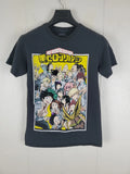 My Hero Academia Shirt Mens Small Black Graphic Crew Neck Short Sleeve Stretch