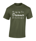 YOU MAY SAY I'M A DREAMER MENS T SHIRT COOL SONG LYRICS SINGER MUSICIAN CLASSIC