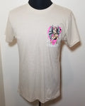 Fresh Laundry Mens Small T Shirt Saints Club Good Vibes Tan Retro Street NWOT