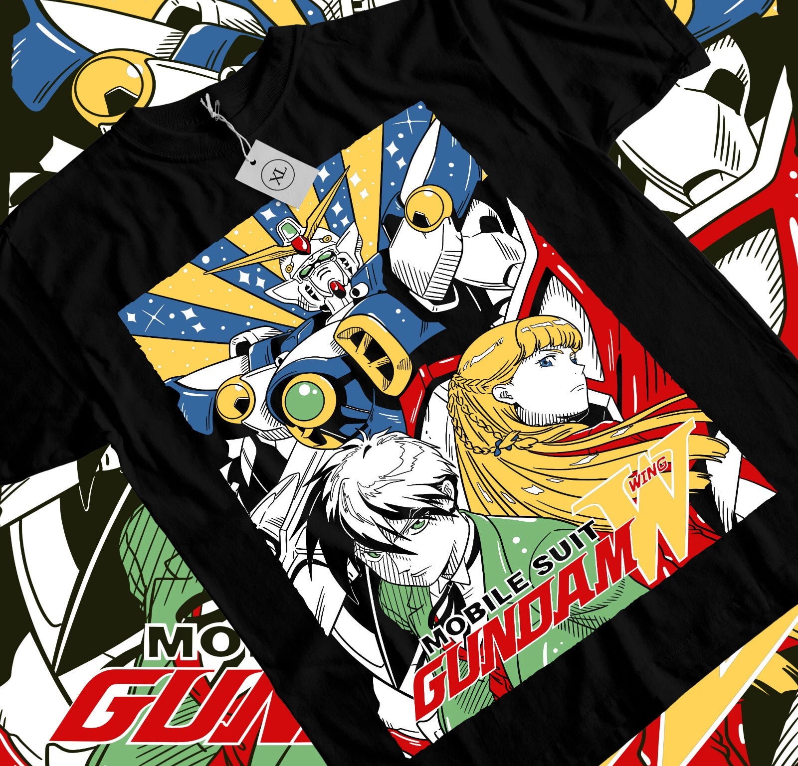 Gundam Wing T-Shirt Japanese Anime Tshirt Manga Shirt Graphic Art All Size
