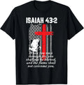 Thin Red Line Firefighter Cross American Flag T-Shirt - Small Size