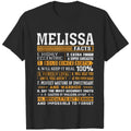 Melissa Name Facts Funny Melissa First Name Gifts T-Shirt For Men Women S-5XL