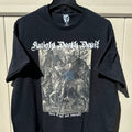Knight Death Devil Shirt Gustave Dore T-shirt Y2K Grunge Goth Metal Vintage Tee