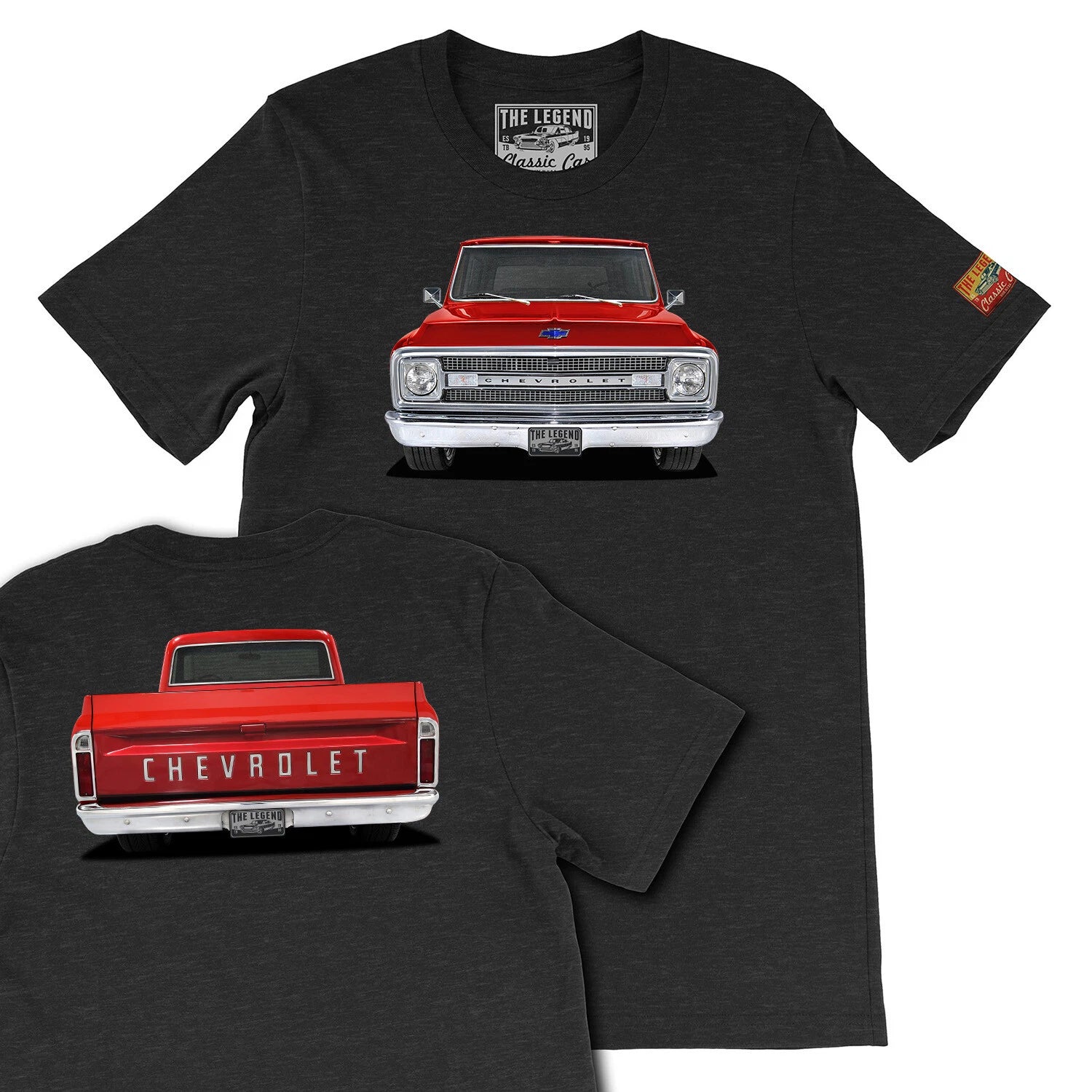 1969 Red CHEVY C-10 Classic Pickup Truck Classic Car Men's T-shirts