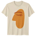 Peaceful Mind Serene Abstract Face T-Shirt Minimalist Profile Abstract Art
