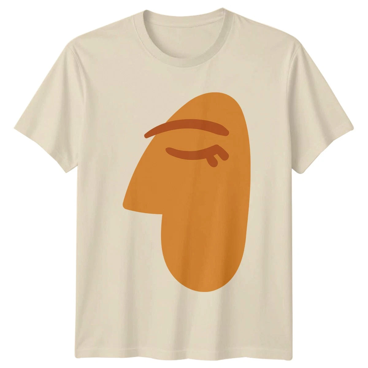 Peaceful Mind Serene Abstract Face T-Shirt Minimalist Profile Abstract Art