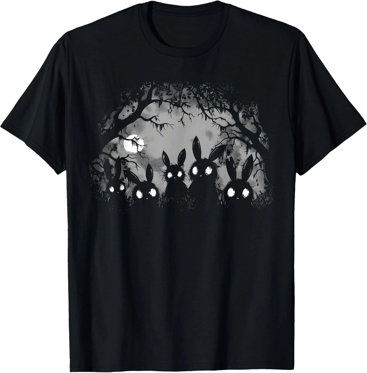 BEST NEW! Creepy Cute Bunny Rabbits Alt Goth Grunge Horror Cotton Tee S-3XL