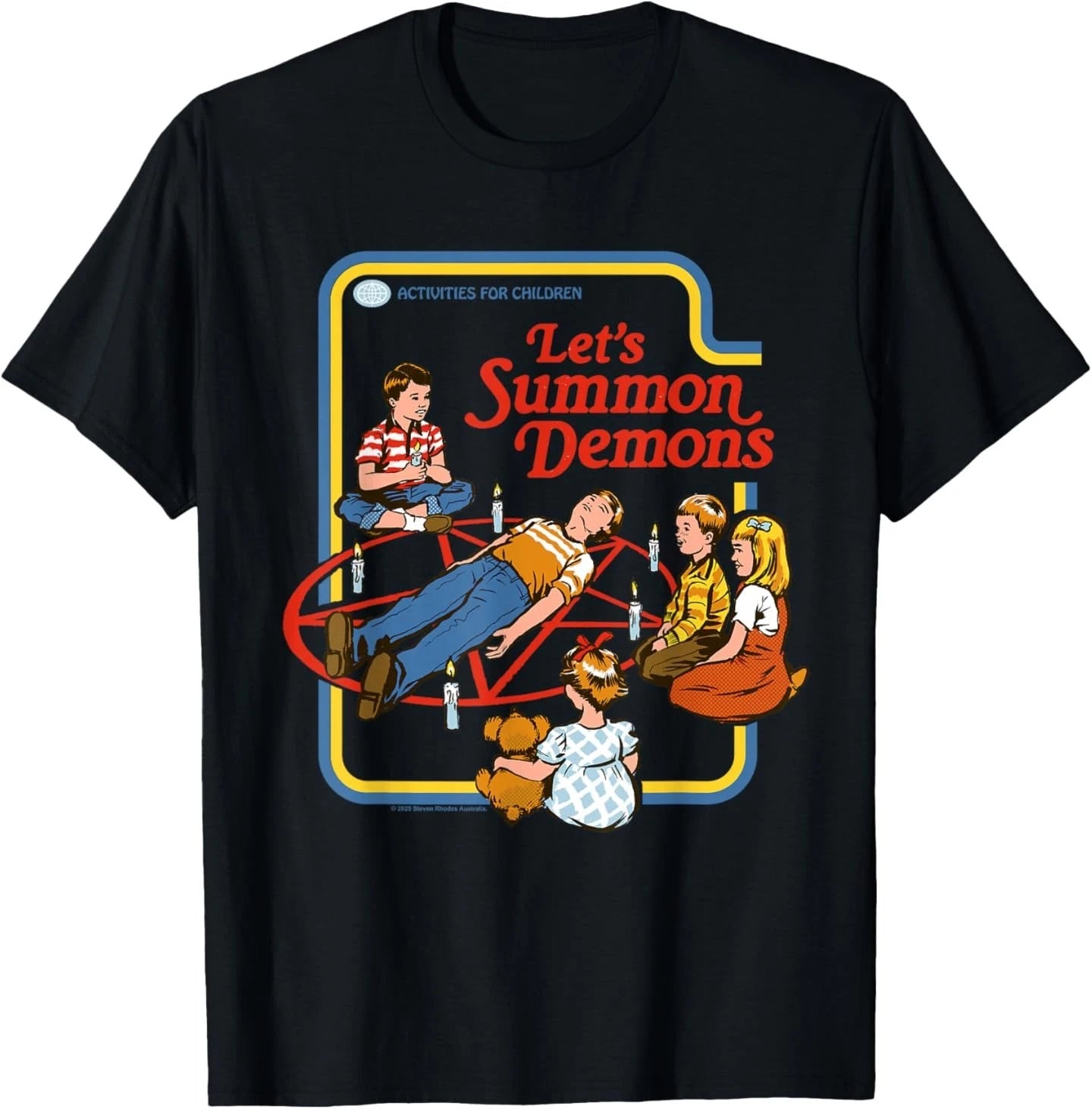 Lets Summon Demons Occult Retro Vintage Funny Adult Humor T-Shirt
