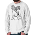 Cute Bachelorette Party Bride Wedding Dress Long Sleeve T Shirt Tees For Women