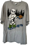 Men’s 3XL Gray Stormtrooper Alaska  Fishing Cotton T-Shirt Bear XXXL Pre-Owned