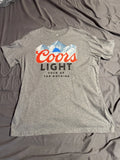 Coors Light Gray Mountains Graphic T-Shirt Men’s Size L Cold as the Rockies