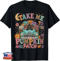 Pumpkin Patch Take Me to The Halloween Black Cat Fall Truck T-Shirt