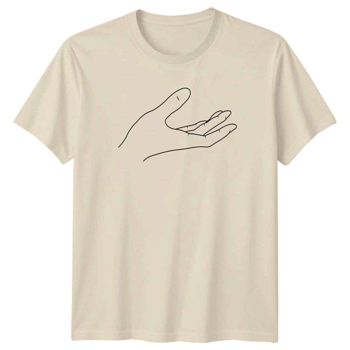 Minimalist Outline Drawing Of Open T-Shirt Line Drawing Art Novelty Gift