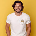 Men's Short Sleeve T-Shirt White, CAT WITH HEART EYE