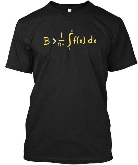 Be Greater Than Average Funny Calculus T B 1 N-1 N T-Shirt Made in USA S to 5XL