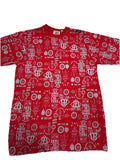 GB Design Labs Unltd Men’s Size XL Red With Heavy All Over Blue Graphic Y2K