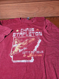 Chris Stapleton Arkansas Eagle Graphic T-Shirt XXL Burgundy Country Music