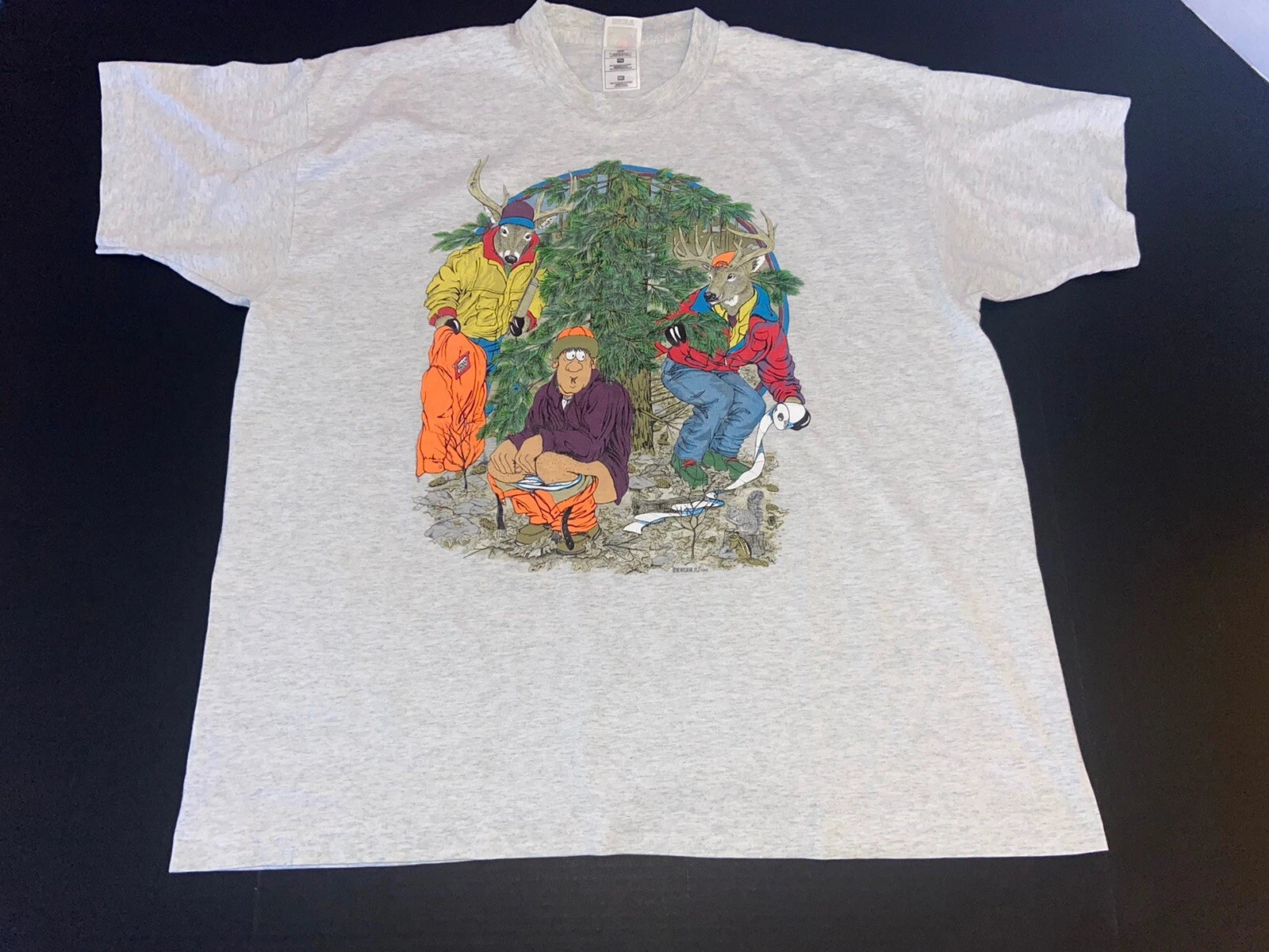 Vintage N Evans Artwear Hunting Shirt Vintage 1996 Funny XXL