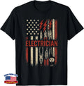 Electrician Tools Patriotism Funny T-Shirt
