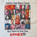 Anxiety Has Many Faces, But There Is Only One Aphex, Aphex Twin White Tshirt