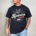 USA 250 Anniversary Shirt Retro 4th of July Patriotic 1776 USA Tee
