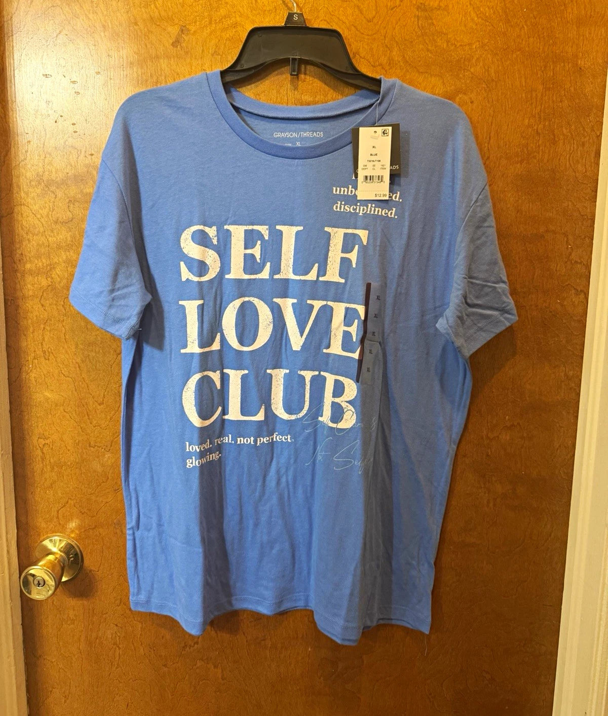 Grayson/Threads self love club women’s blue short sleeve crew neck tshirt XL