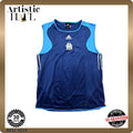Adidas Olympique Marseille Men's Navy Training Vest Size L Climacool Sleeveless