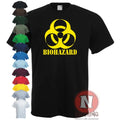 Camiseta BIOHAZARD Emo Gamer Cool Rock Música Zombi Apocalipsis Armageddon