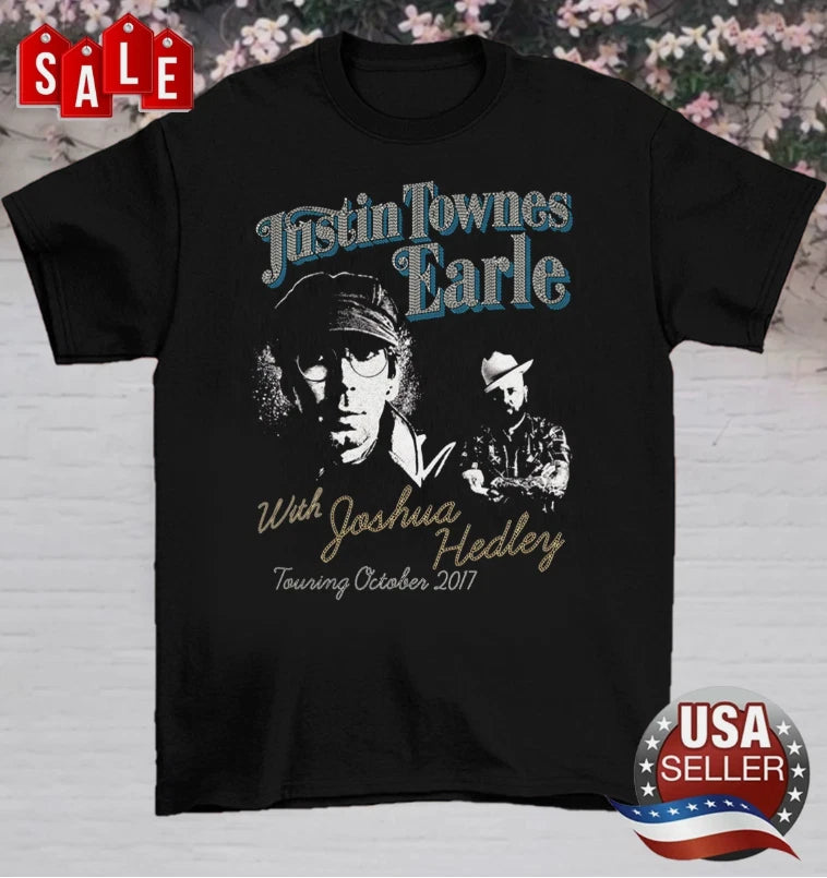 Justin Townes Earle Joshua Hedley Unisex Cotton White Shirt All Size