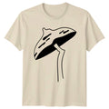 Minimalist Mushroom Fungi Nature T-Shirt Fungi Nature Gift For Him And Her