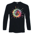 Cnd Psychédélique T-Shirt - Paix Symbole Nuclear Hippie - Couleur